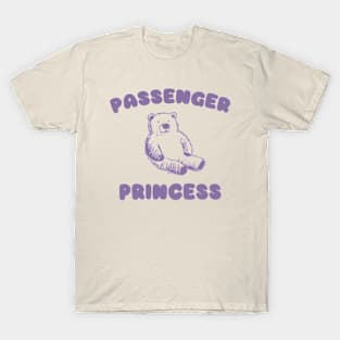 Passenger Princess, Y2K Clothing, Cartoon Meme Top, Gift For Her Y2K T-Shirt